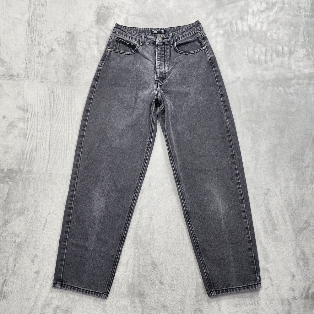 PrettyLittleThing Jeans Womens 6 Gray Denim Boyfriend Tapered Relaxed Distressed